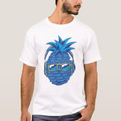 Blaue Ananas T-Shirt (Vorderseite)