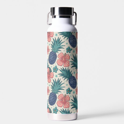 Blaue Ananas Trinkflasche (Vorne)