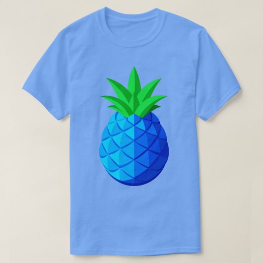 Blaue Ananas TShirt (Design vorne)