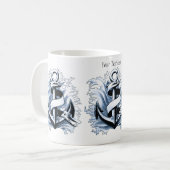 Blaue Anchor Kaffeetasse (Vorderseite Links)
