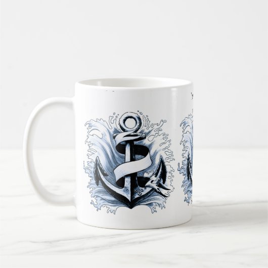 Blaue Anchor Kaffeetasse (Links)