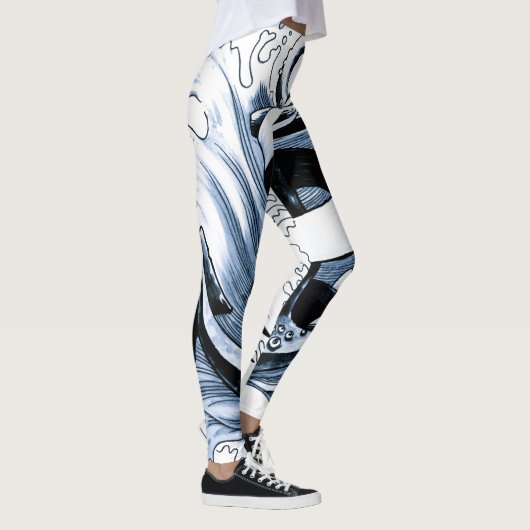 Blaue Anchor Leggings (Rechts)