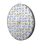 Blaue Anchor Lila Seashells Gelber Seestern Dartscheibe (Vorderseite rechts)