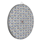 Blaue Anchor Lila Seashells Gelber Seestern Dartscheibe (Vorderseite Links)