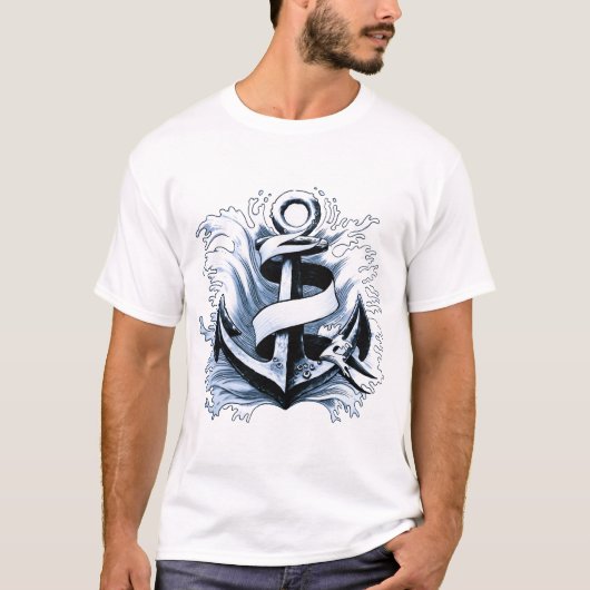 Blaue Anchor T-Shirt (Vorderseite)