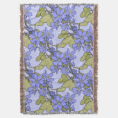 Blaue Anemone Decke (Vorderseite Vertikal)