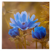 Blaue Anemone Fliese (Vorderseite)