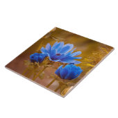 Blaue Anemone Fliese (Seite)