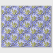 Blaue Anemone Geschenkpapier (Flach)