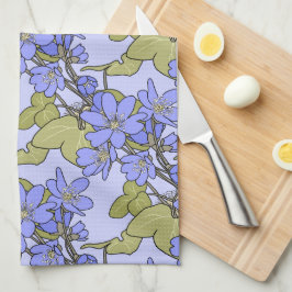 Blaue Anemone Geschirrtuch