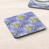 Blaue Anemone Getränkeuntersetzer (Linke Seite)