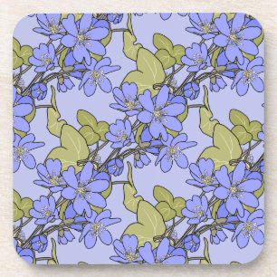 Blaue Anemone Getränkeuntersetzer