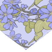 Blaue Anemone Kurzer Tischläufer (Ecke)