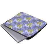 Blaue Anemone Laptopschutzhülle (Vorne Knopf)