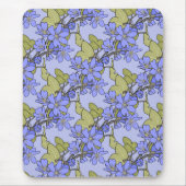 Blaue Anemone Mousepad (Vorne)