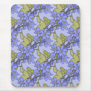 Blaue Anemone Mousepad