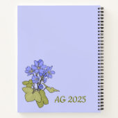 Blaue Anemone Notizblock (Rückseite)
