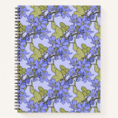 Blaue Anemone Notizblock (Vorderseite)