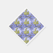 Blaue Anemone Serviette (Ecke)