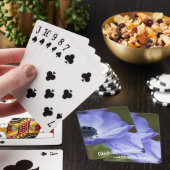 Blaue Anemone Spielkarten (In Situ)