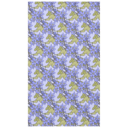Blaue Anemone Tischdecke (Vorderseite)