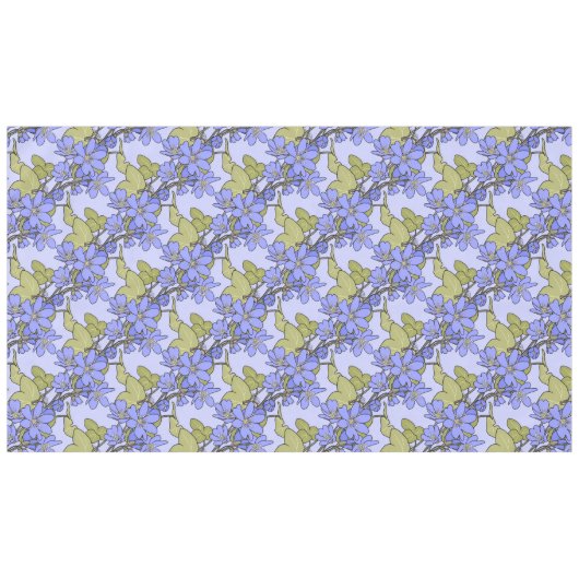 Blaue Anemone Tischdecke (Vorderseite (Horizontal))