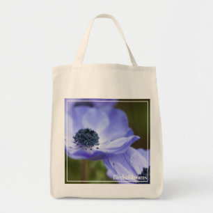 Blaue Anemone Tragetasche