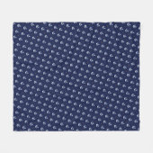 Blaue Anker Fleecedecke (Vorderseite (Horizontal))
