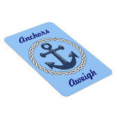 Blaue Anker wiegen den Stateroom-Türmarker Magnet (Rechte Seite)