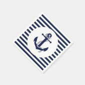 Blaue Ankergestreift Hochzeiten von Napkins Serviette (Ecke)