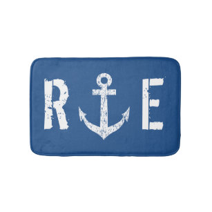Blaue Ankermatte für die Nautische Marine Badematte