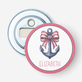 Blaue Ankerstange mit rotem und weißem Streifen Flaschenöffner