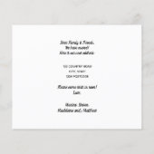 Blaue Ankündigung der Haushaltsstadt (Rückseite)