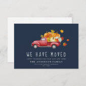 Blaue Ankündigung für Kürbisfahrzeug (Vorne/Hinten)