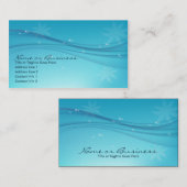 blaue Anmut Visitenkarte (Vorne/Hinten)