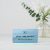 Blaue Antenne Visitenkarte (Stehend Vorderseite)