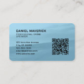 Blaue Antenne Visitenkarte (Rückseite)