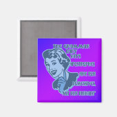 Blaue Apostrophen Magnete Magnet (Vorderseite/Rückseite)