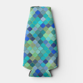 Blaue Aqua-Marokkanische Mosaik Flaschenkühler