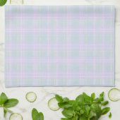 Blaue Aqua Praire Karo Geschirrtuch (Gefaltet)
