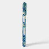 Blaue Aquamarin grüne Marmorstruktur Case-Mate iPhone Hülle (Rückseite / Rechts)