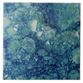 Blaue Aquamarin grüne Marmorstruktur Fliese (Vorderseite)