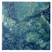 Blaue Aquamarin grüne Marmorstruktur Fliese (Vorderseite)