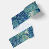 Blaue Aquamarin grüne Marmorstruktur Ripsband (Rückseite)