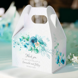 Blaue aquamarine Blume Blumenkiste Gastgeschenk Ho Geschenkschachtel