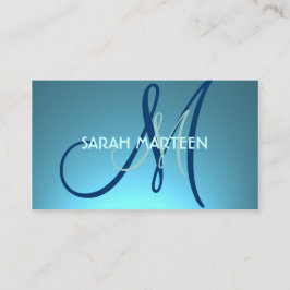 Blaue aquamarine, einfache, kundenspezifische Visi Visitenkarte