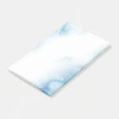 Blaue Aquamarine Farbe Abstrakter Rahmen Post-it Klebezettel (angewinkelt)