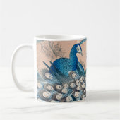 Blaue Aquamarine Friedenstruppen Kaffeetasse (Links)