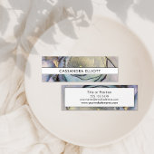 Blaue Aquamarine Lila und goldene Alkoholische Get Mini Visitenkarte