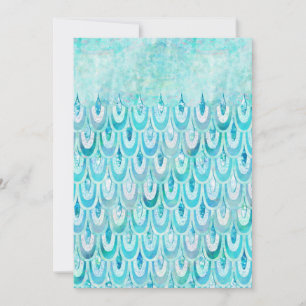 Blaue Aquamarine Shiny-Meerjungenskala